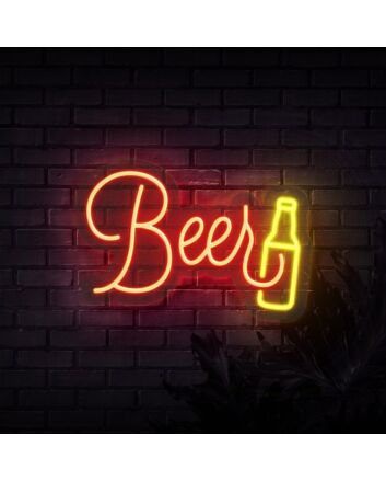 Old School Beer Neon Sign