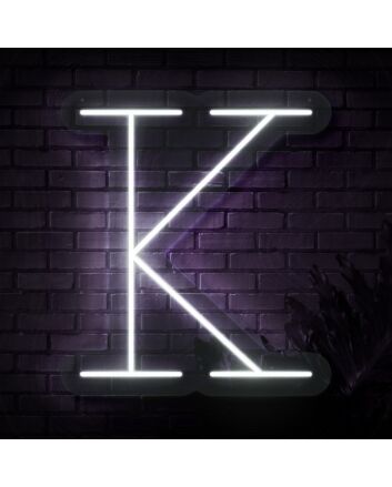 Personalized Initial Letter K Neon Sign