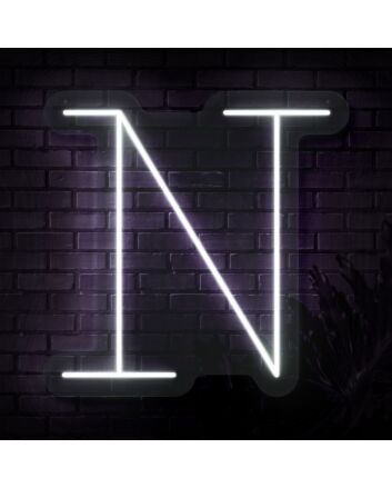 Personalized Initial Letter N Neon Sign