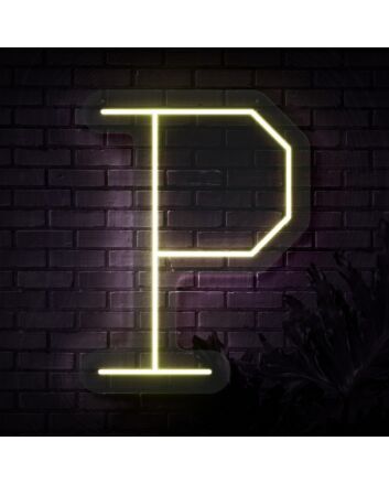 Personalized Initial Letter P Neon Sign MNC41535