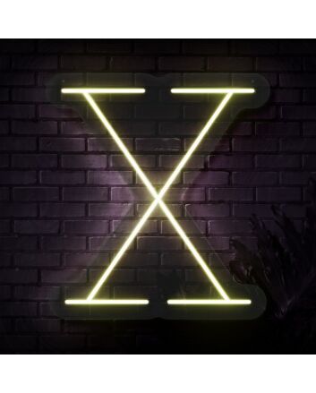 Personalized Initial Letter X Neon Sign MNC41543
