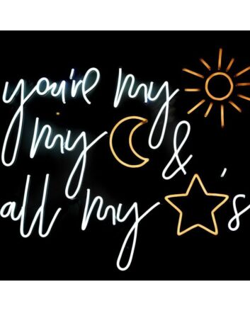 Sun Moon And Stars Neon Sign