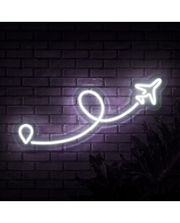 Travel Destination Neon Sign