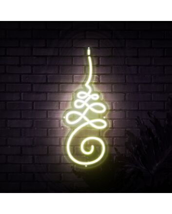 Unalome Yoga Symbol Neon Sign