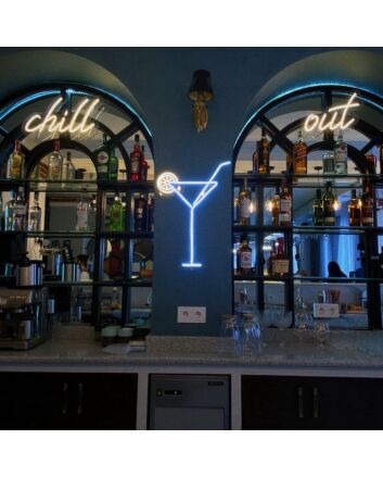 Martini With Lemon Neon Sign