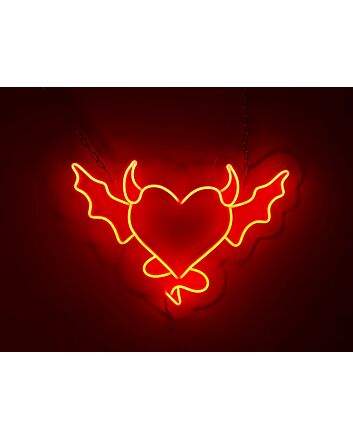 Devil Angel And Demon Neon Sign