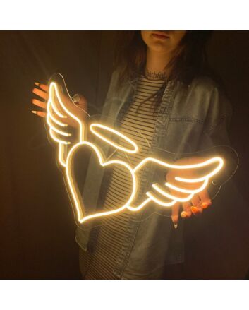 Angel Heart Neon Sign