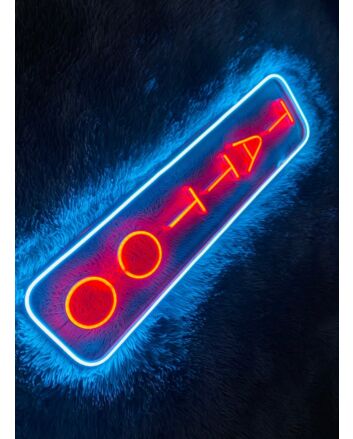 Vertical Tattoo Neon Sign