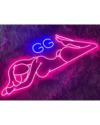 Sexy Girl Custom Name Neon Sign