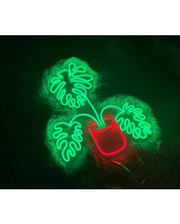 Monstera Tree Neon Sign