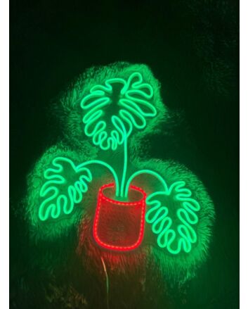 Monstera Tree Neon Sign