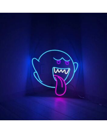 Mario Boo Neon Sign