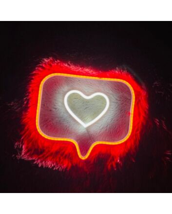 Like Instagram Heart Neon Sign