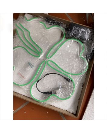 Four Leaf Clover Patricks Day Neon Sign