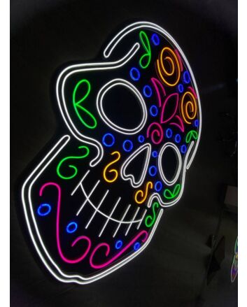 Calavera Skull Neon Sign