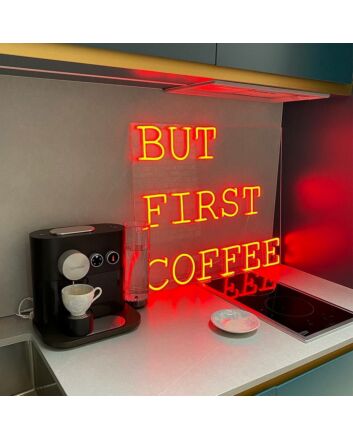 But First Coffee Typewriter Style Neon Sign