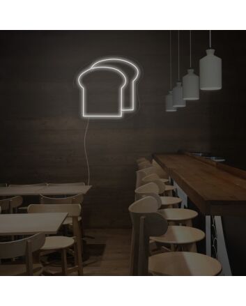 2 Pieces Of Bread Neon Sign