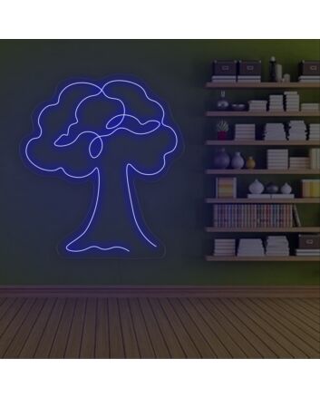 A Big Tree Neon Sign For Decor