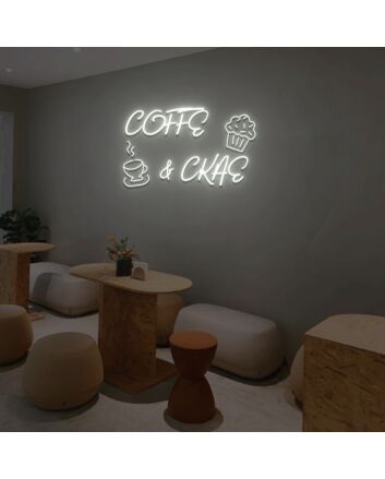 Coffee And Cake Neon Sign