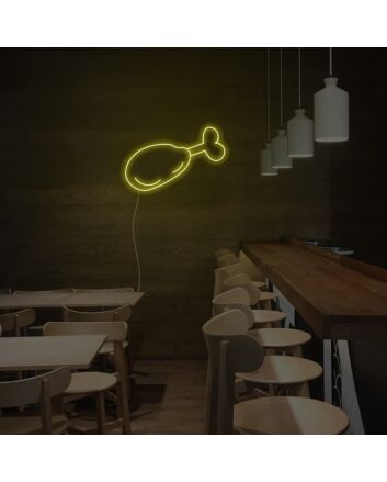 Crispy Chicken Leg Neon Sign