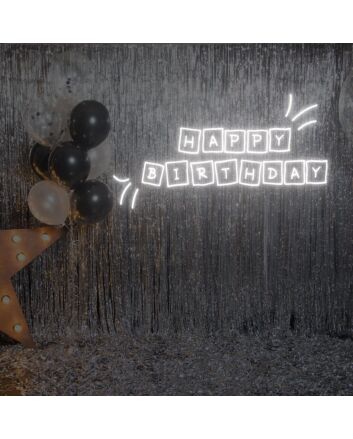 Happy Birthday Neon Light Signs Custom Neon Sign For Wedding Bar Party Decoration