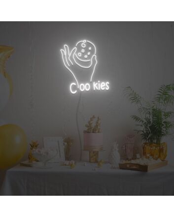 Hand And Cookies Neon Sign Neon Light Signs Custom For Wedding Bar Party Cafe Decoration