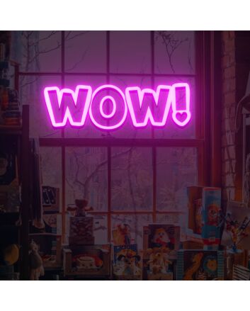 Wow Neon Sign Fashion Custom Neon Sign Lights Night Lamp Led Neon Sign Light For Home Party MG10147
