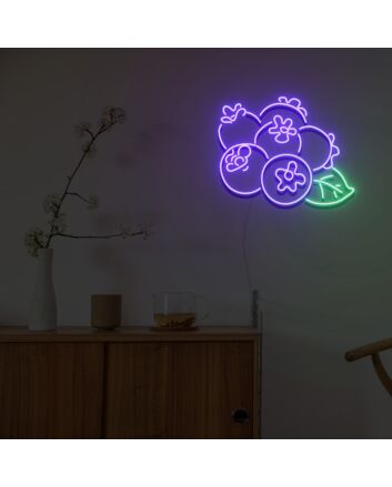 Blueberry Neon Sign Fashion Custom Neon Sign Lights Night Lamp Led Neon Sign Light For Home Party