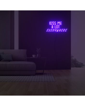 Kiss Me A Lot Everywhere Neon Sign Fashion Custom Neon Sign Lights Night Lamp Led Neon Sign Light For Home Party