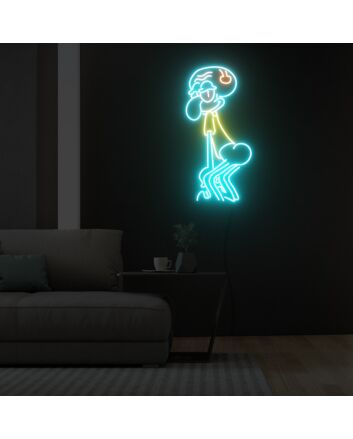 Squidward Tentacles Neon Sign Fashion Custom Neon Sign Lights Night Lamp Led Neon Sign Light For Home Party