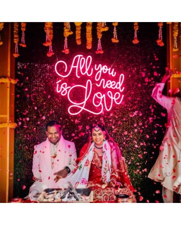 All You Need Is Love Neon Sign