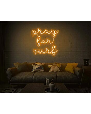 Pray For Surf Neon Sign
