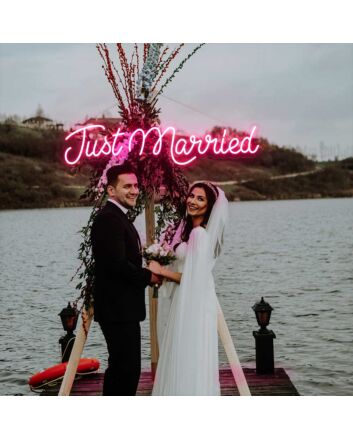 Just Married Neon Sign