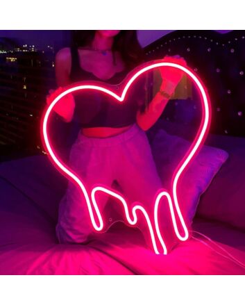 Dripping Heart Led Neon Sign