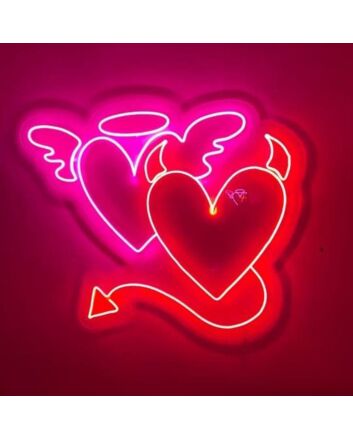 Angel and Devil Neon Sign