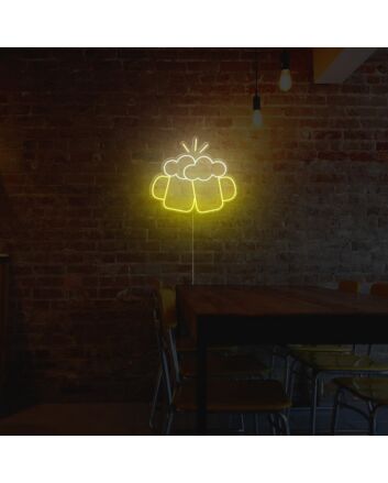 Beer Glasses Neon Sign