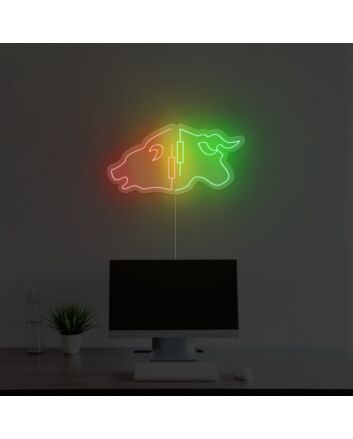 Bull Bear Neon Sign