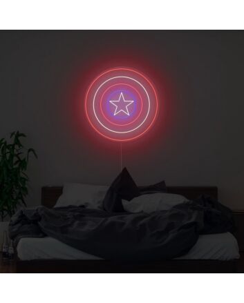 Captain Shield Neon Sign