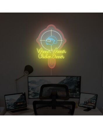Chicken Dinner Neon Sign