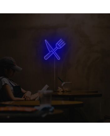 Cutlery Neon Sign