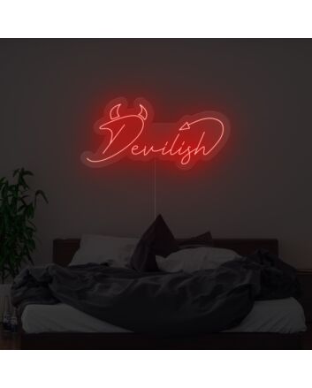 Devilish Neon Sign