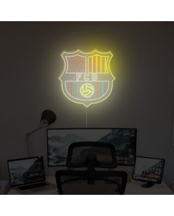 FCB Football Neon Sign