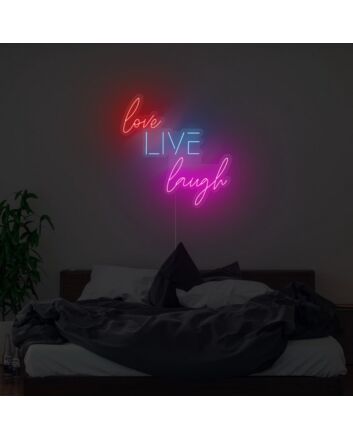 Love Live Laugh Neon Sign
