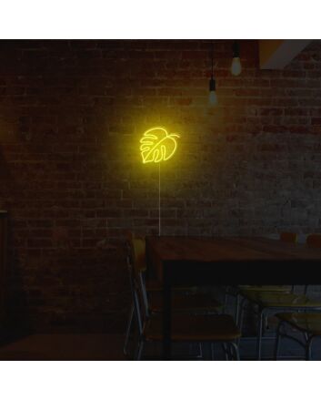 Monstera Leaf Neon Sign
