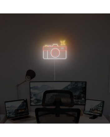 Retro Camera Neon Sign