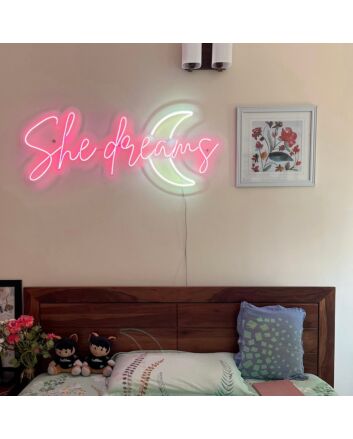 She Dreams Neon Sign