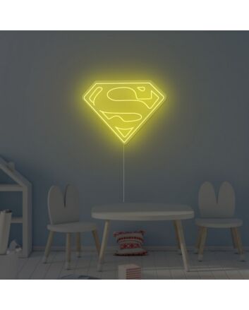 Superman Logo Neon Sign