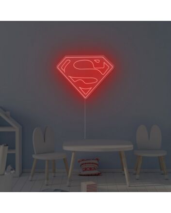 Superman Logo Neon Sign