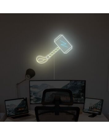 Thor Hammer Neon Sign