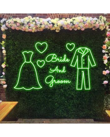 Bride and Groom Neon Sign